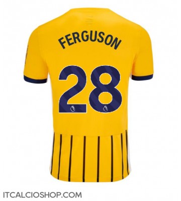 Brighton Evan Ferguson #28 Seconda Maglia 2024-25 Manica Corta